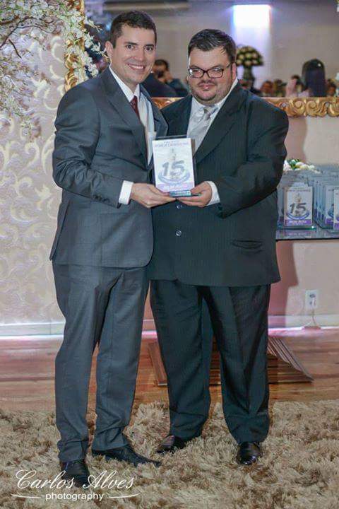 Recebendo Premiação de personalidade 2015