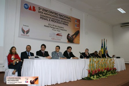 5º encontro dos Advogados Criminalistas do Brasil