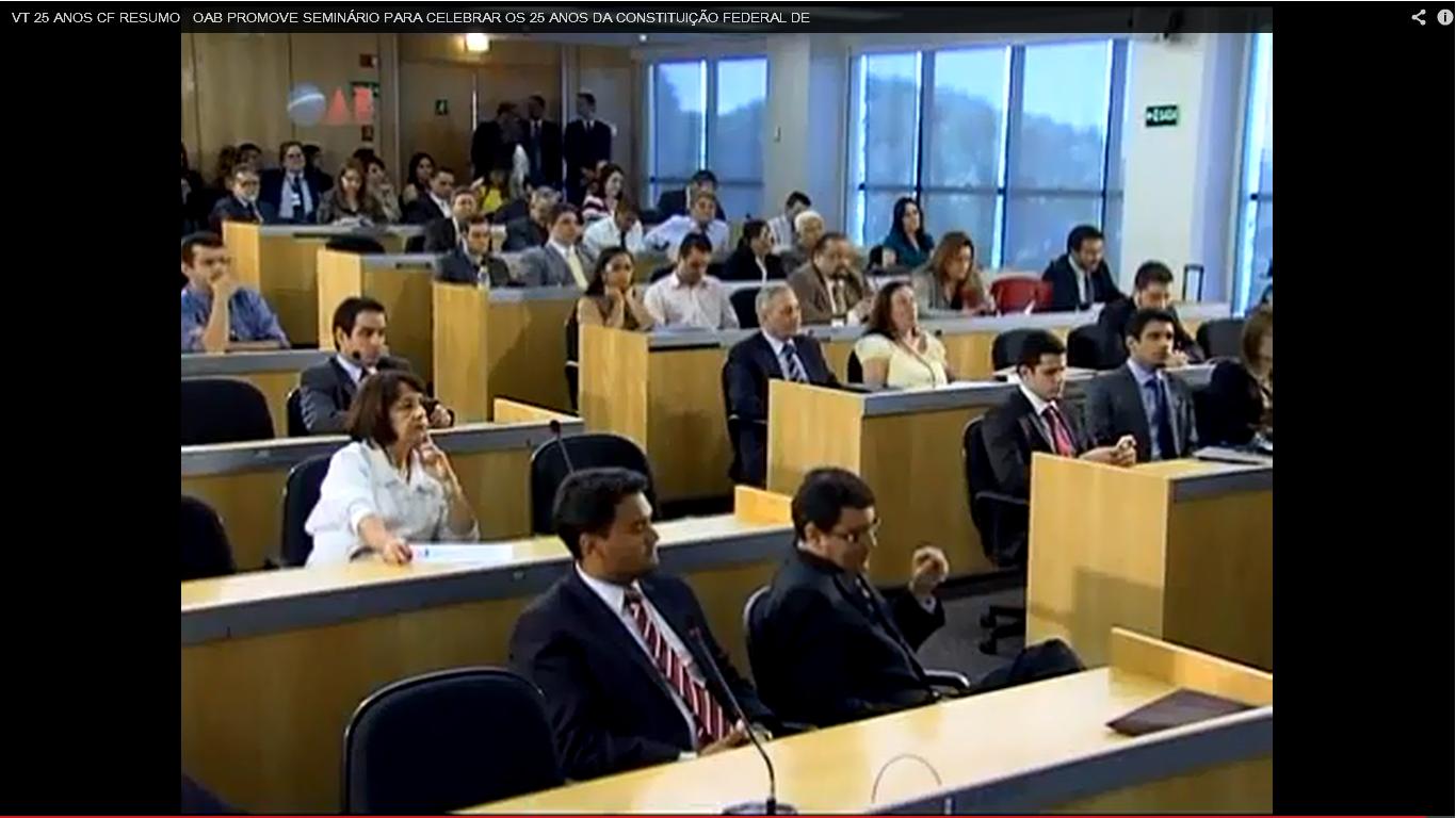 Seminário - 25 anos da CF - Cons Federal OAB